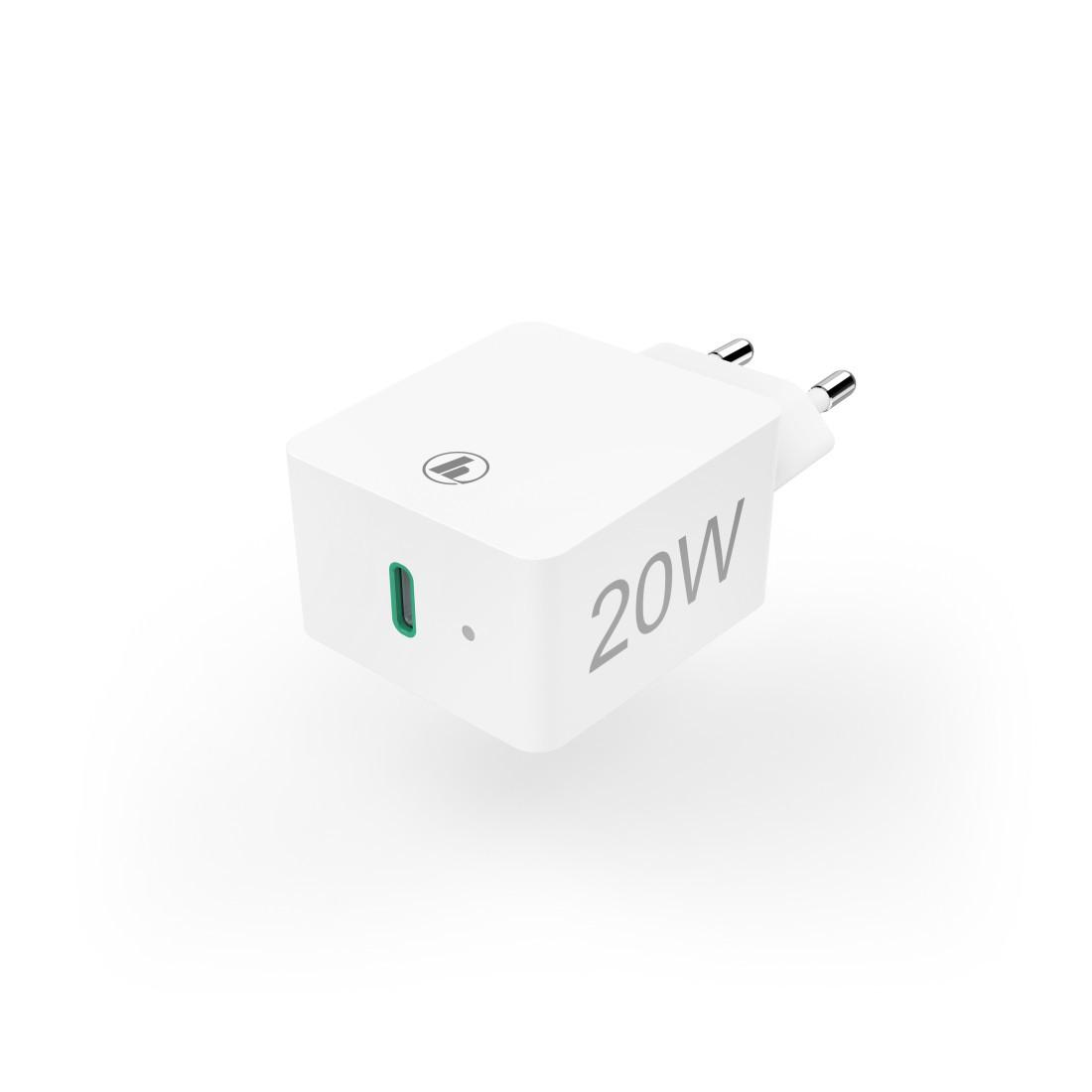 Ladegerät, USB-C, für Handy, Power Delivery (PD)/Qualcomm®, 20 W, Weiß (00210535)