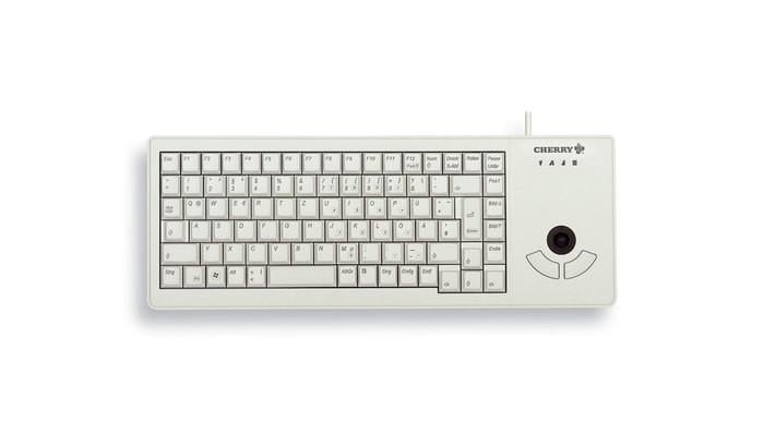 G84-5400 Trackball Tastatur, Hellgrau