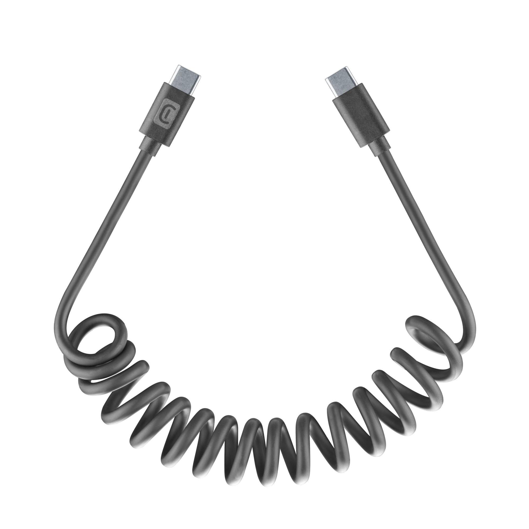 Spiral Data Cable 1,2 m USB-C/ Typ-C Black (61270)