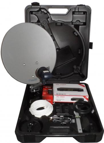 Camping-Sat-Koffer mit Receiver