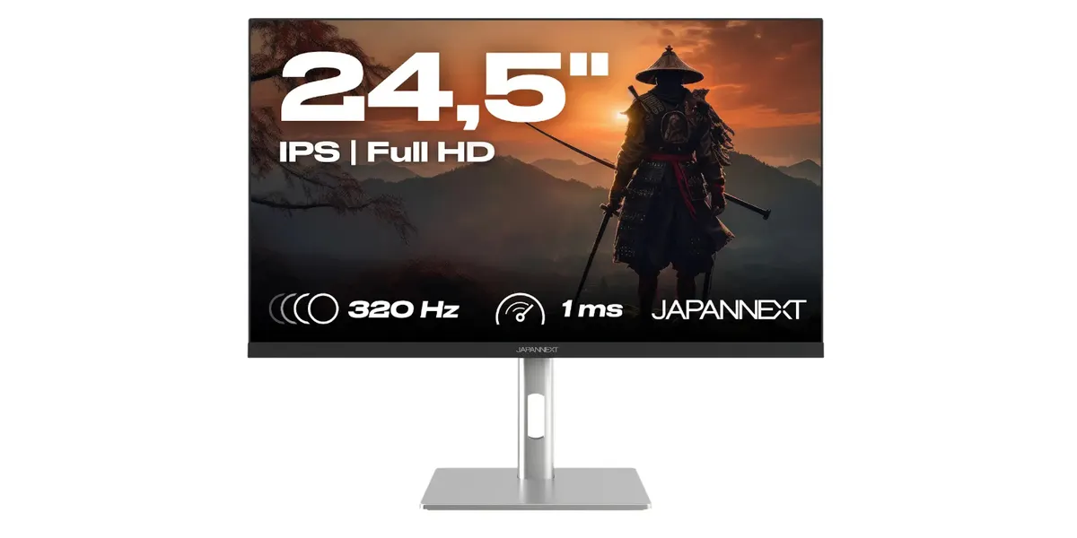 JN-IPS245G320F-HSP, Schwarz, 24,5 Zoll, Full HD, IPS, 320 Hz, 1 ms Gaming-Monitor