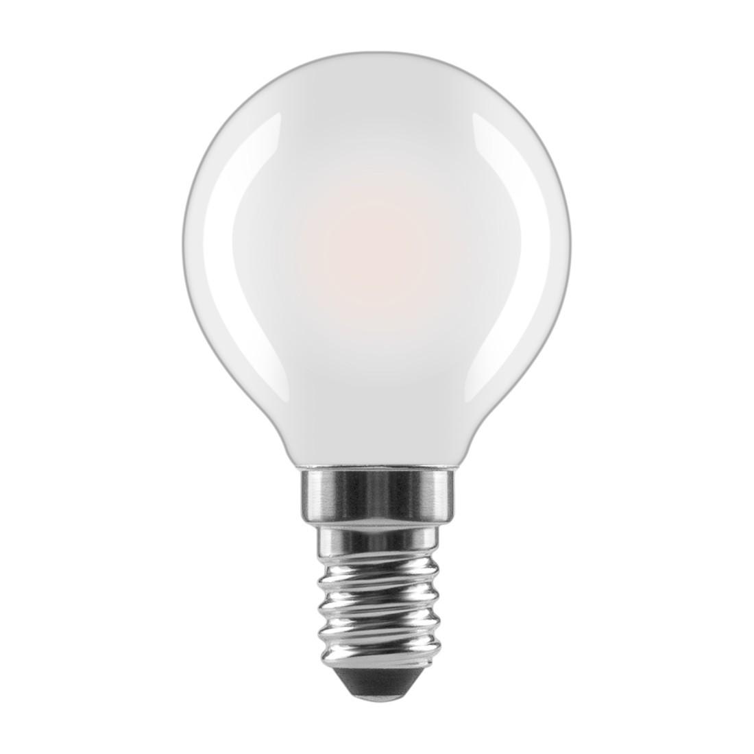 LED-Filament, E14, 470lm ersetzt 40W, Tropfenl., Warmweiß, Matt, RA90, dimm (00112852)