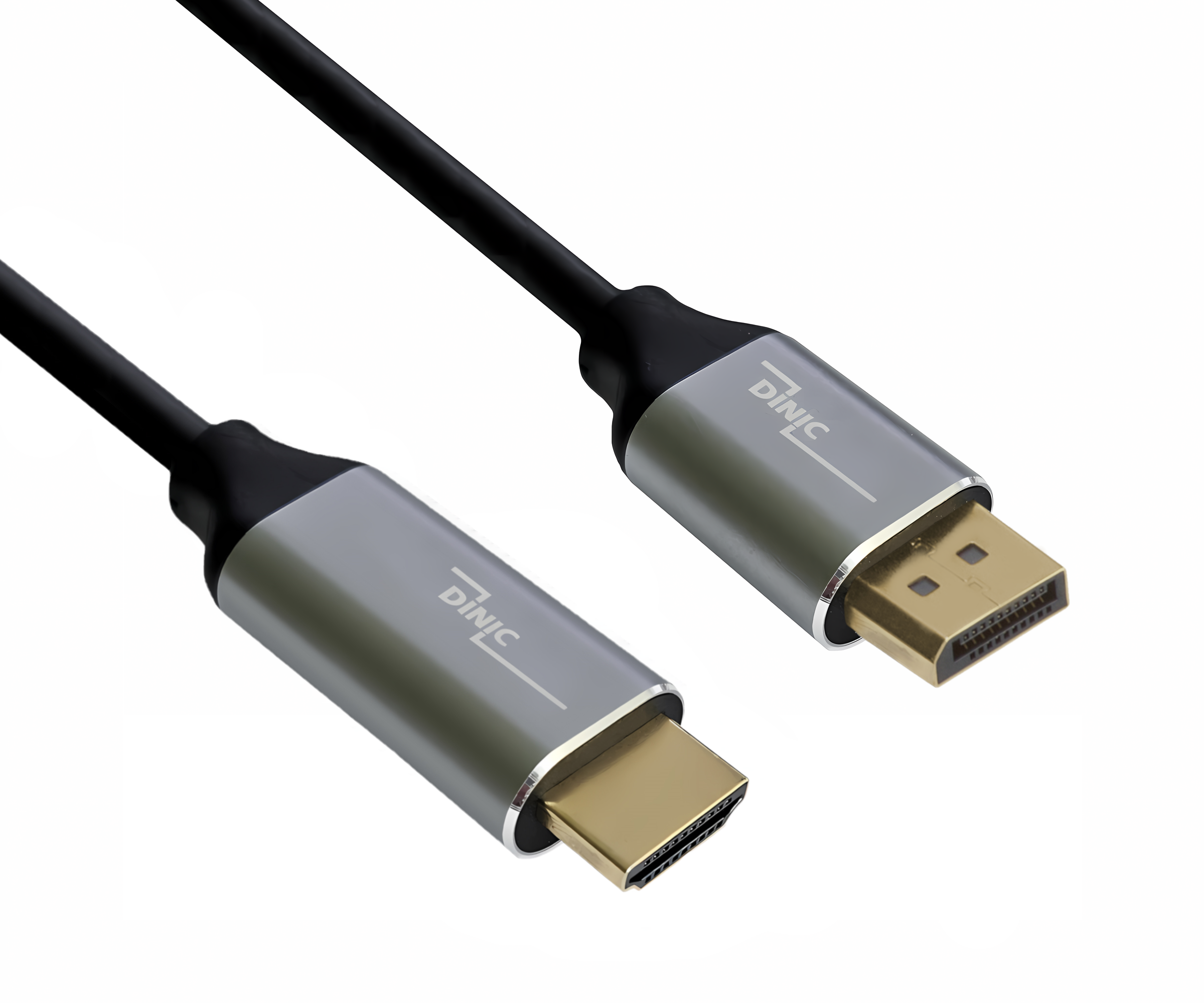 Premium Displayport auf HDMI Kabel, 1m 4K@60Hz, 3D, HDR, 1x DP auf 1x HDMI Stecker, Box