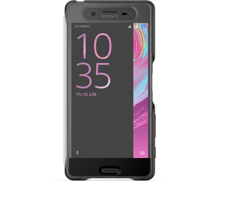 Smart Style Cover Touch SCR50 für Xperia X schwarz