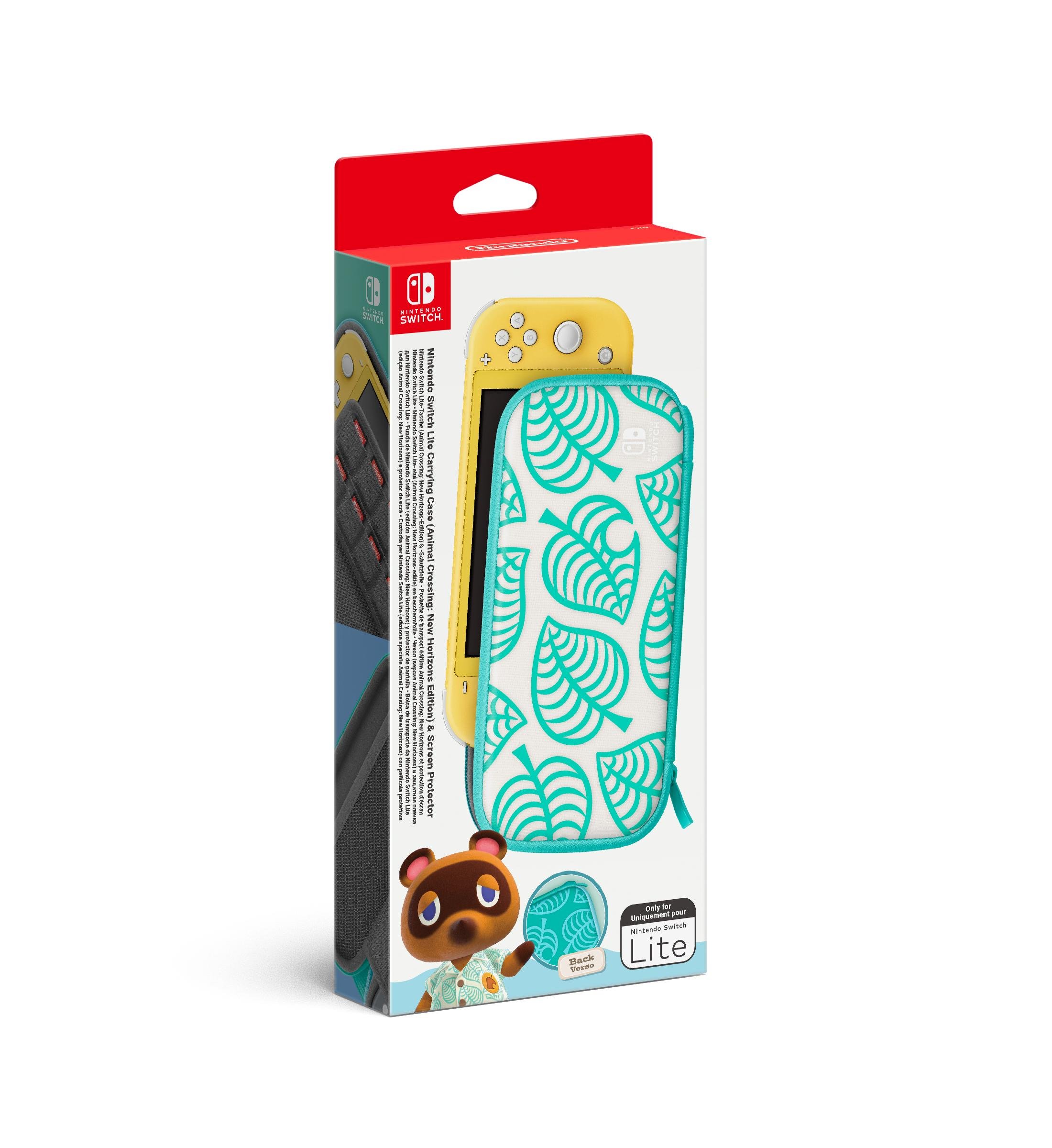 Switch Lite-Tasche (Animal Crossing: New Horizons-Edition) & -Schutzfolie