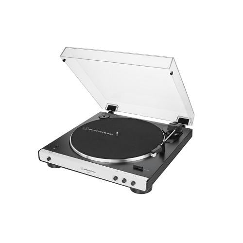 AT-LP60XBT weiß Vollautomatischer Stereo-Plattenspieler mit Riemenantrieb