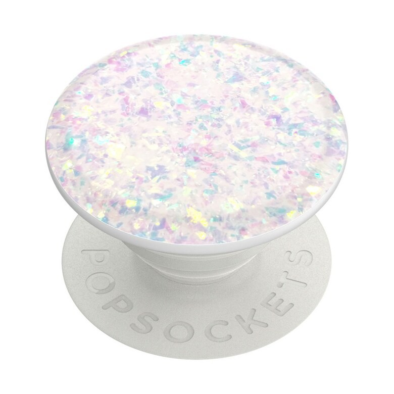 PopGrip Premium Iridescent Confetti White