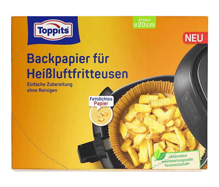 Backpapier für Heißluftfritteusen