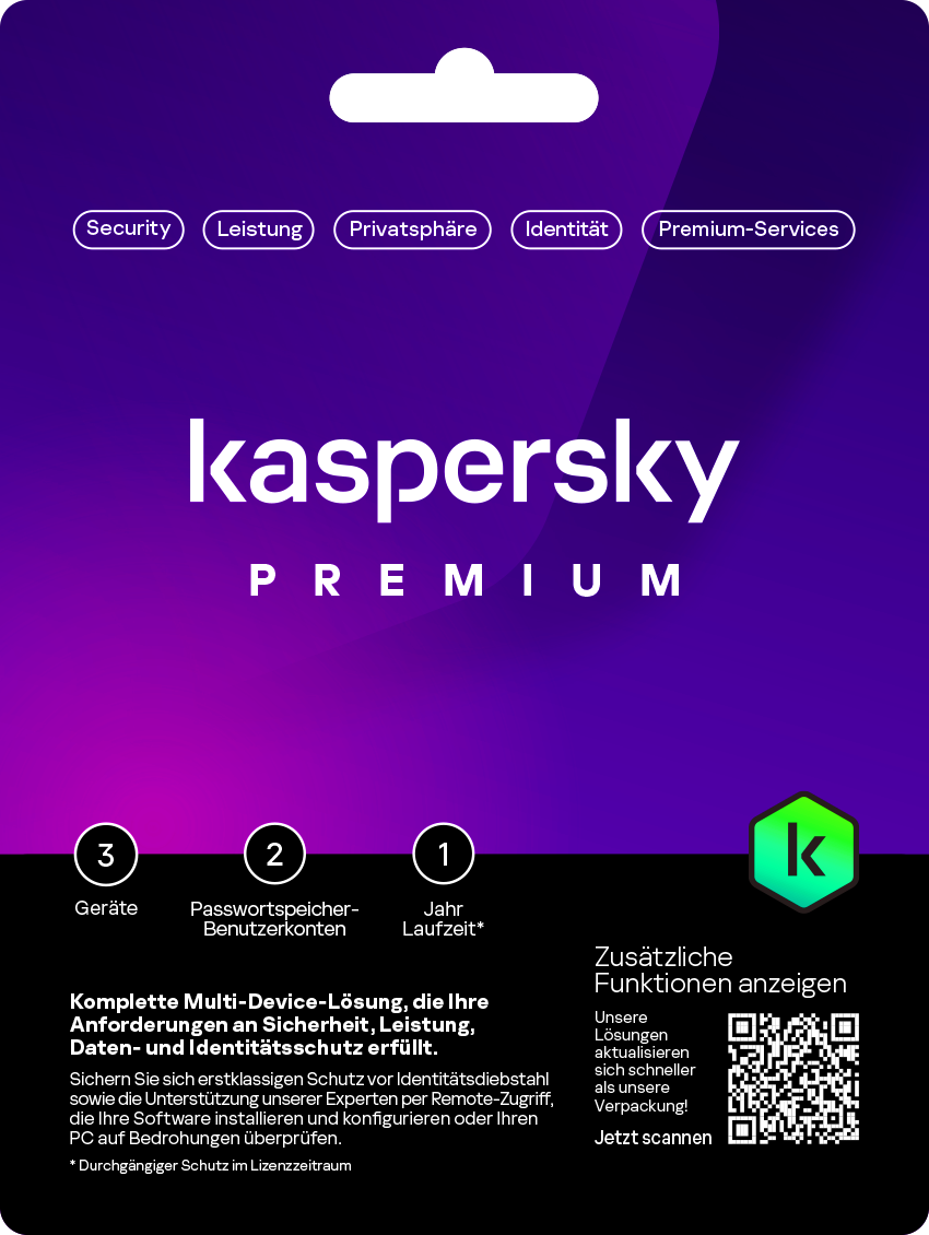 Premium 3 Geräte 1 Jahr Laufzeit