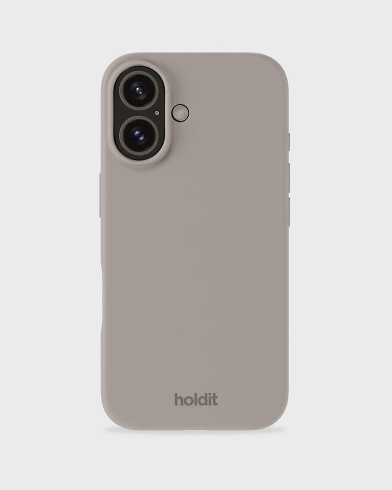 Silicone Case iPhone 16, taupe Handyhülle