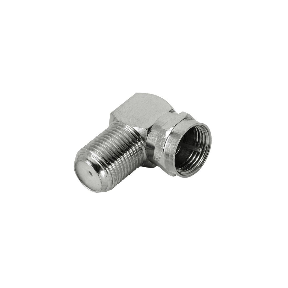 SAT-Winkeladapter 90° F-Stecker - F-Kupplung (00107609)