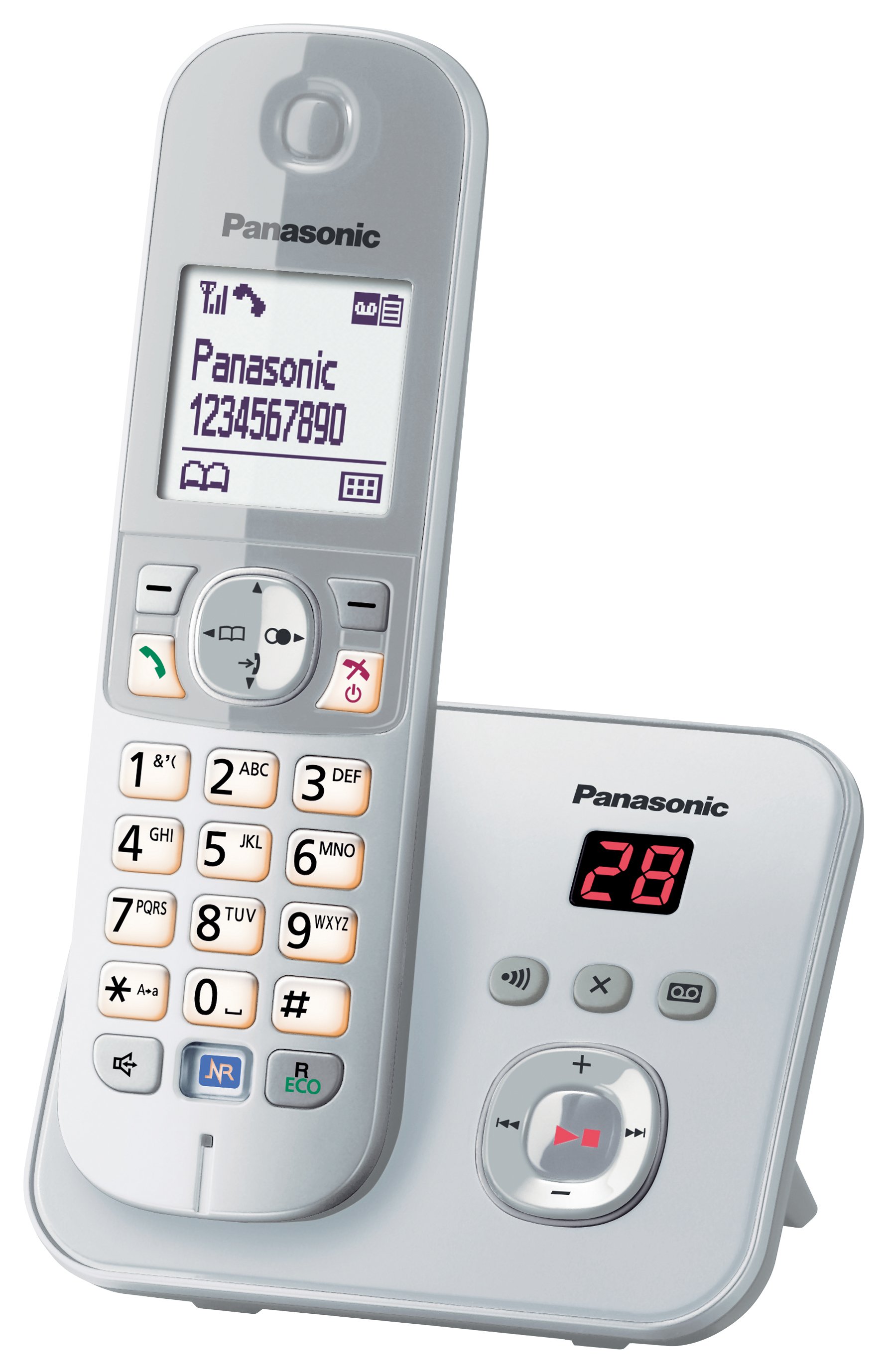 KX-TG6821GS Perlsilber Schnurloses Telefon
