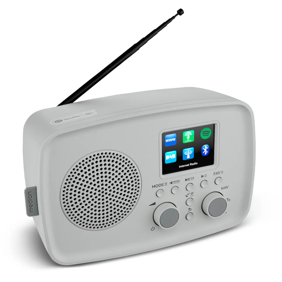 LIFE Internetradio IRE-1 (MD89318) grau DAB+ Internetradio