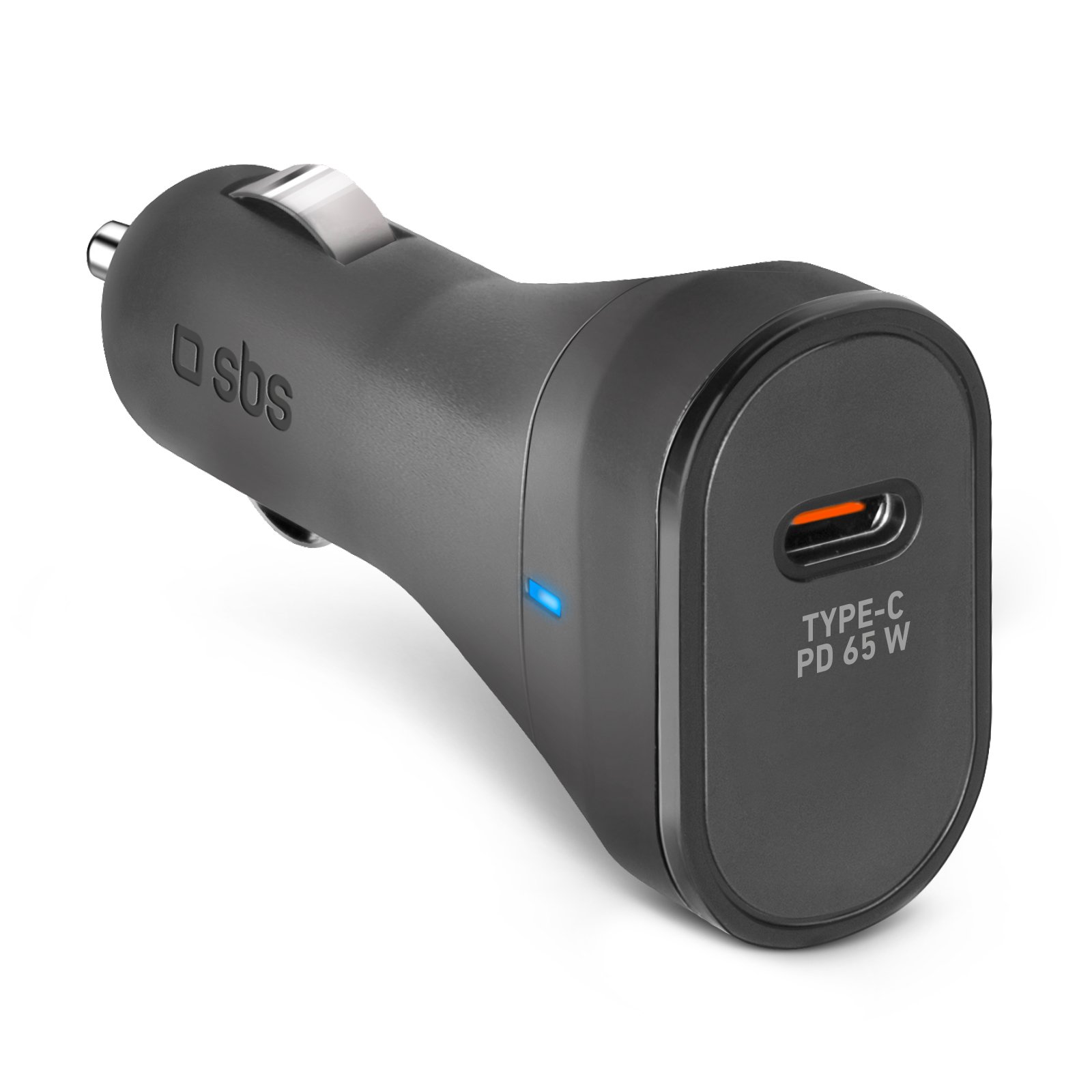 Autoladegerät für ultraschnelles Laden, USB-C, 65 Watt, 3.25 A, Schwarz
