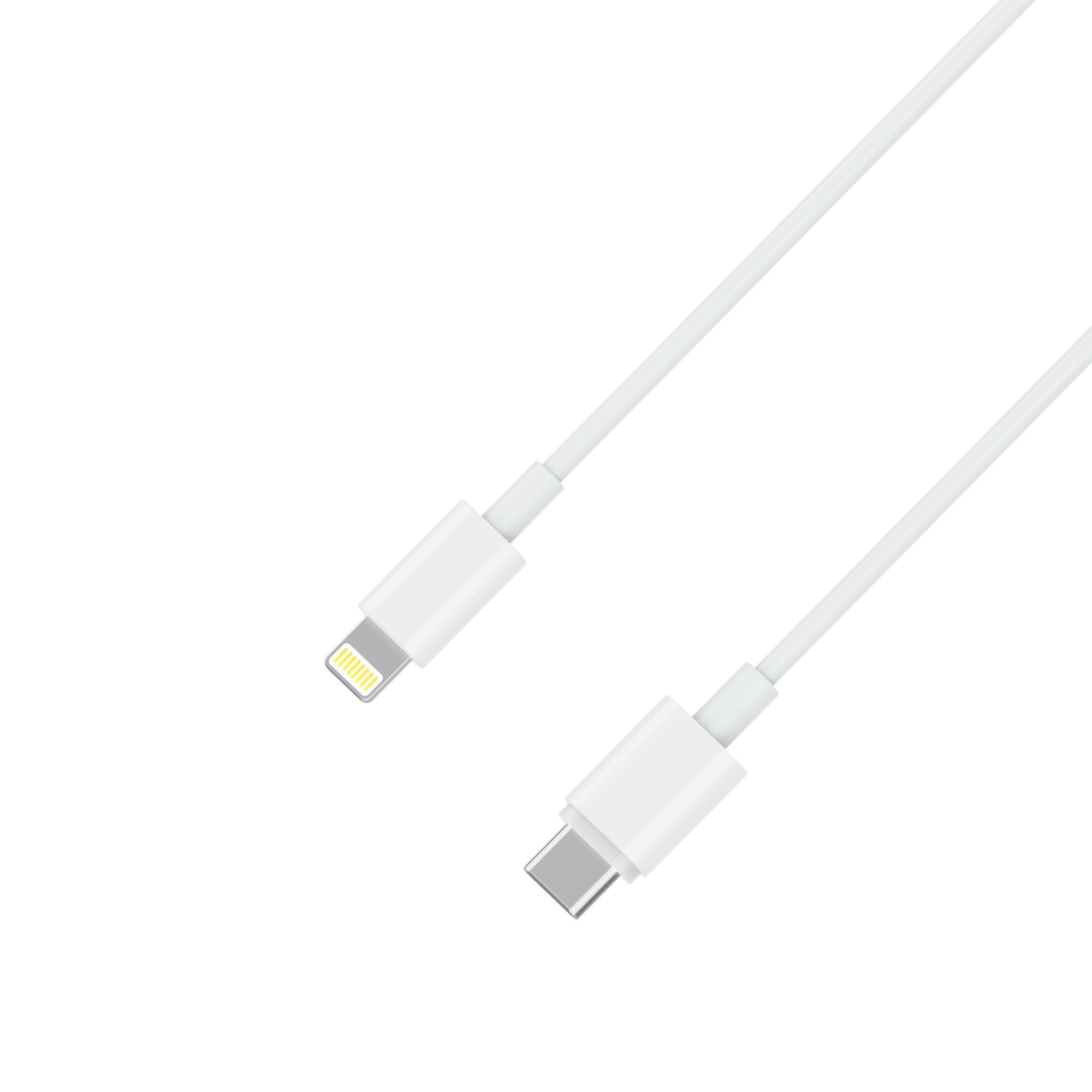 PREMIUM USB-C auf Lightning Kabel MFI-zertifiziert White 1 m