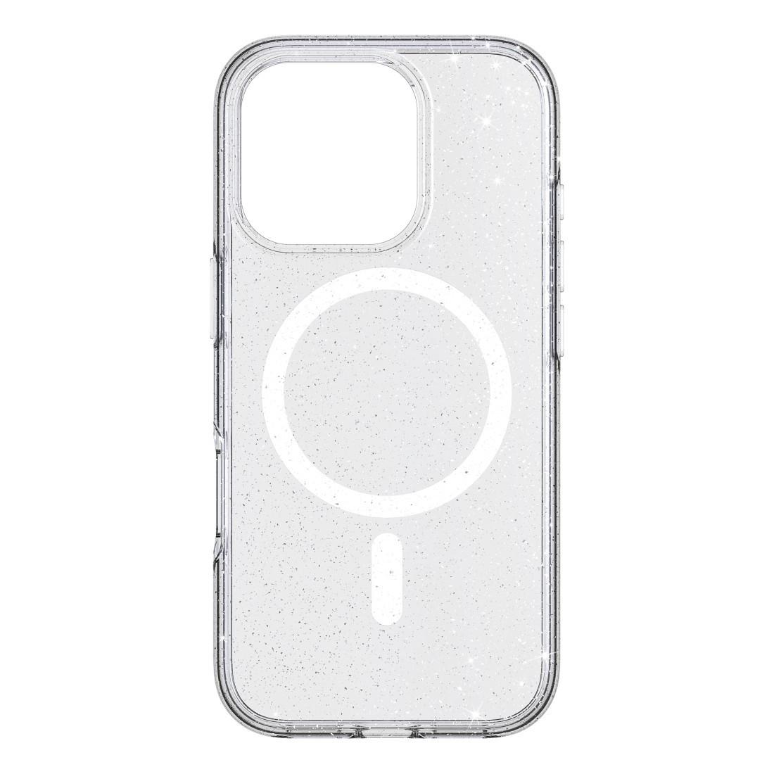Cover "Mag Glitter Case" für Apple iPhone 16 Pro, Transparent (00228246)