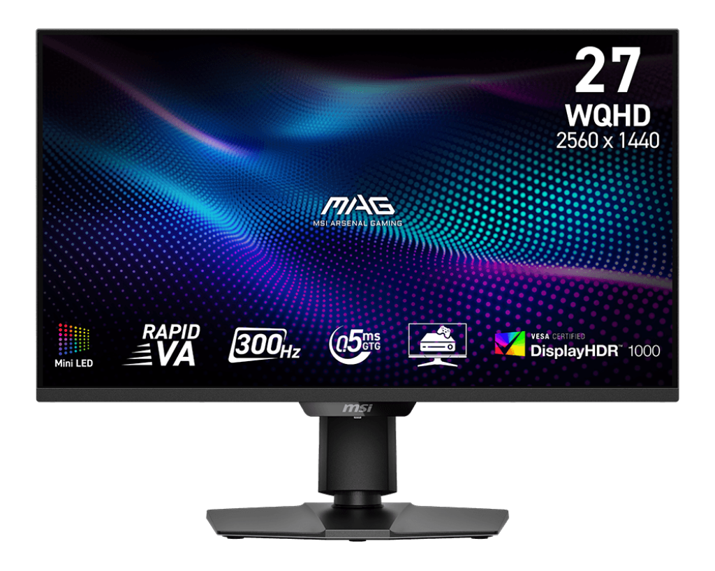 MAG 274QPFDE X30MV, Schwarz, 27 Zoll, WQHD, VA, 300 Hz, 0,5 ms Gaming-Monitor