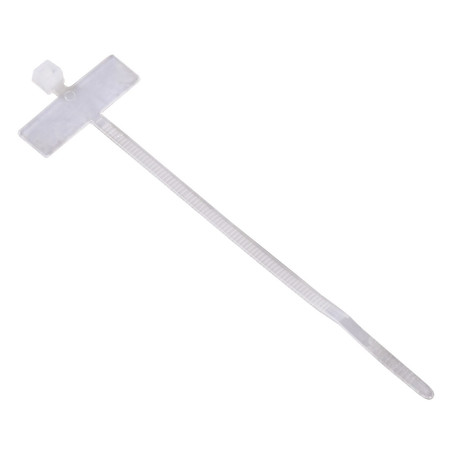 Kabelbinder mit Beschriftungsfeld, 98 mm, 25 Stück, selbstsichernd, Natur