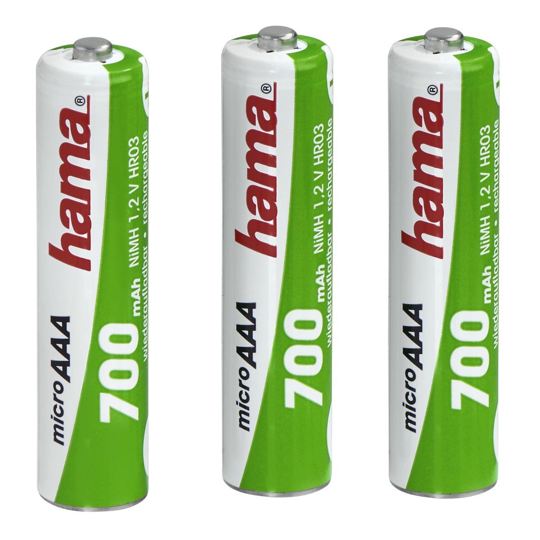 NiMH-Akkus 3x AAA 700 mAh 1,2V (00056802)