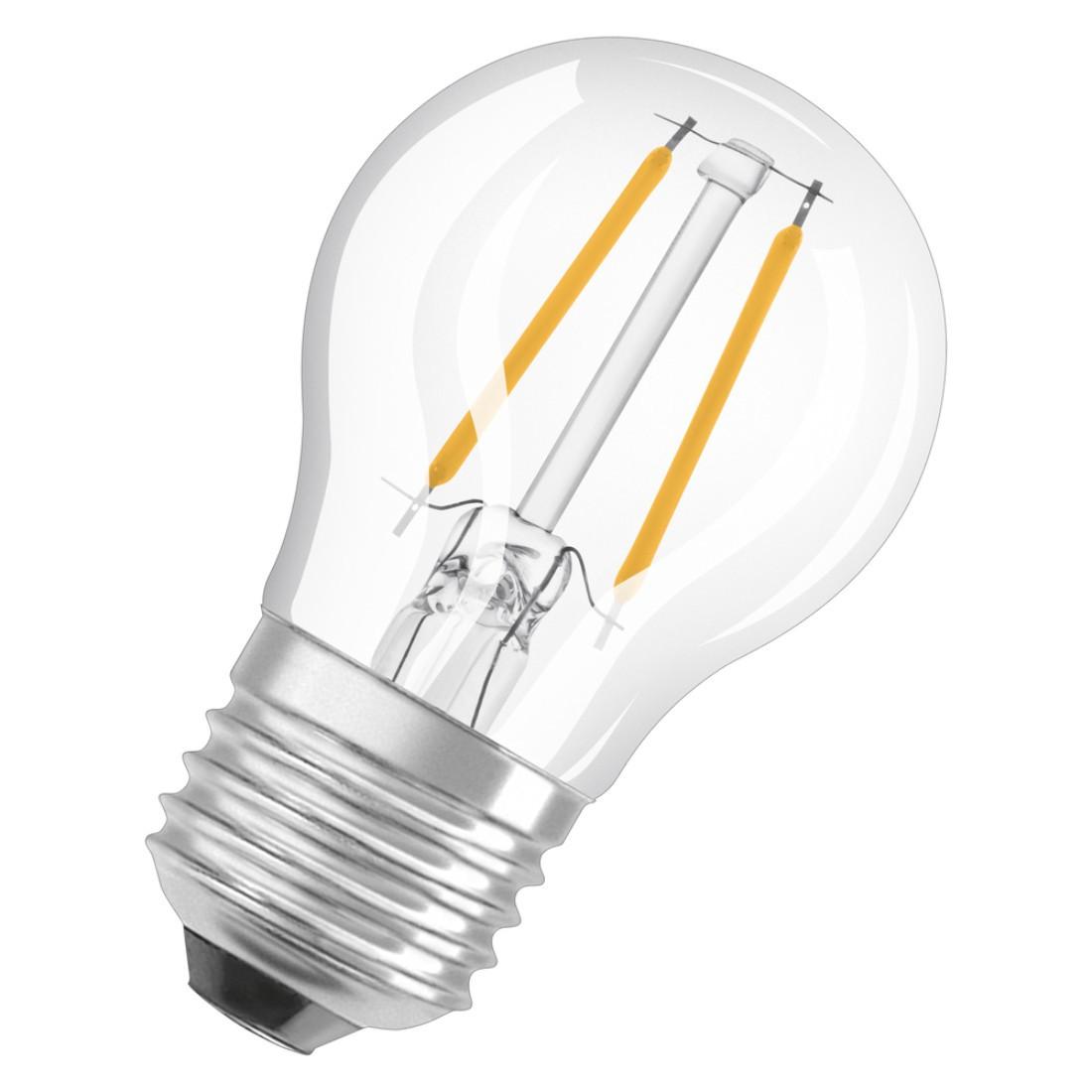 LED-Lampe "Retrofit", Tropfen, 4W, E27, Warmweiß, klar (00215071)