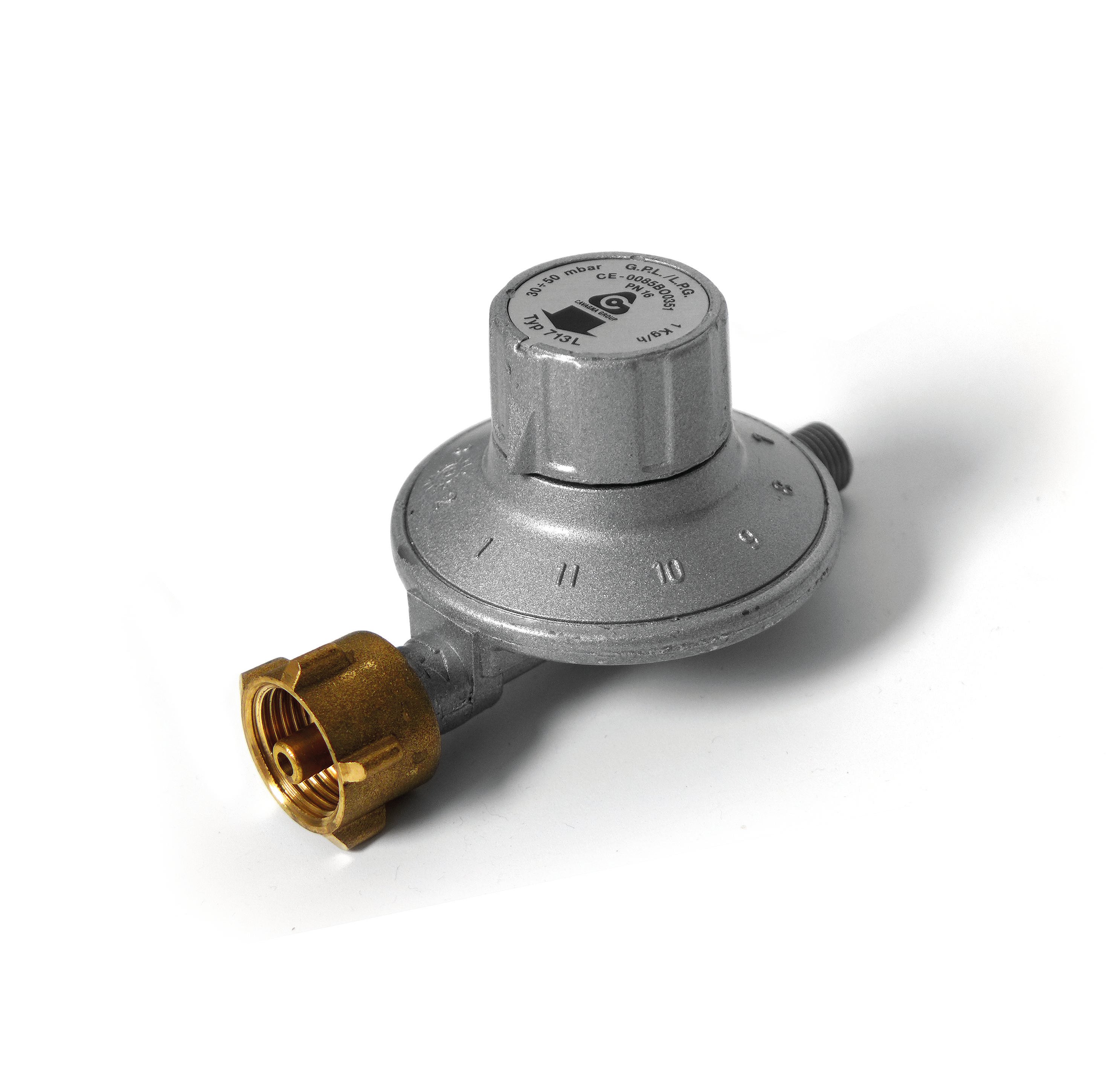 Gasdruckregler, 30-50 mbar regelbar, 1kg/h