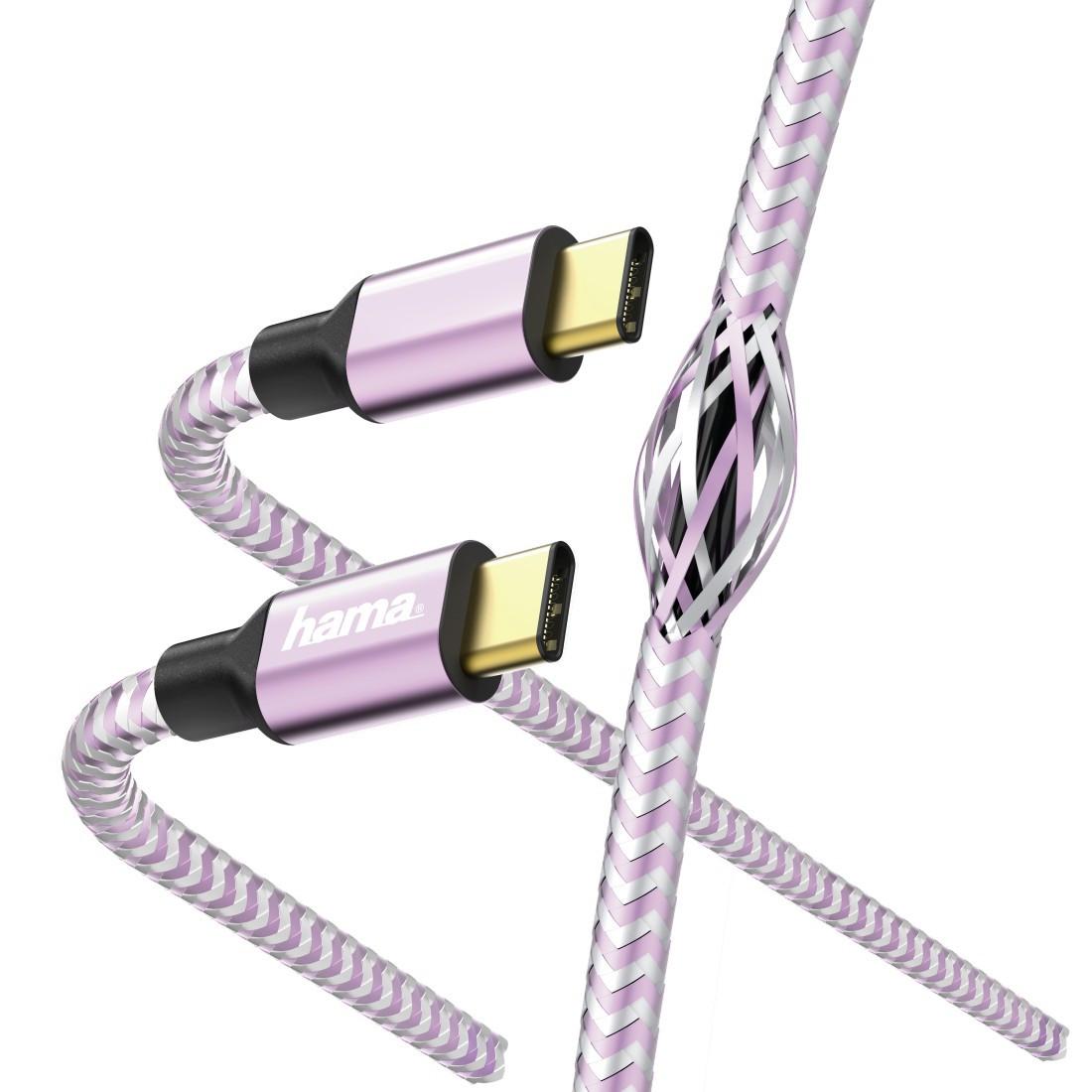 Lade-/Datenkabel "Reflective", USB Type-C - USB Type-C, 1,5 m, Lavendel (00187204)