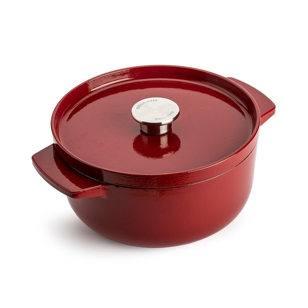 Bräter mit Deckel, rund, 3,3 l, 22 cm, Empire Rot
