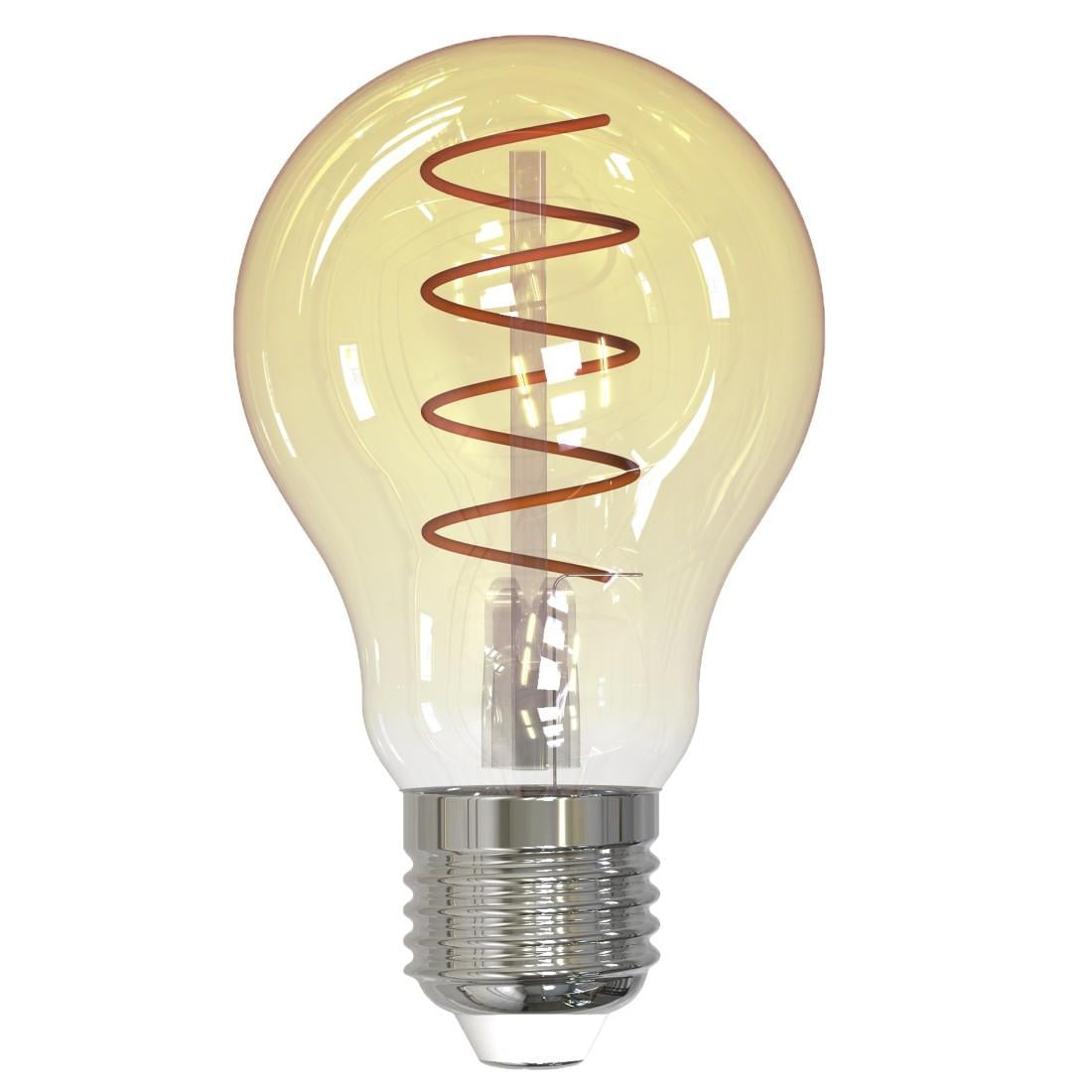 LED-Filamentlampe, E27, Birne A60, amber, klar, extra Warmweiß, dimmbar (00232603) LED-Filament