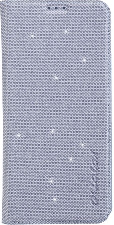 Premium SmartCase Glitter für Samsung Galaxy S9+ hellblau