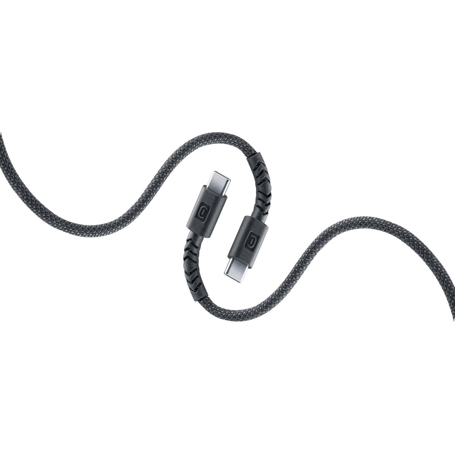 Flexi Braided Data Cable 1,5 m USB Typ-C/ Typ-C 100W Black (61617)