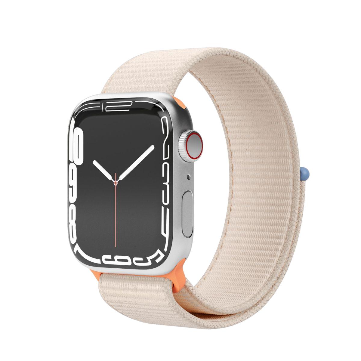 Watch Straps Fitness Loop - Armband für Apple Watch, 40mm + 41mm + 42mm, Cream