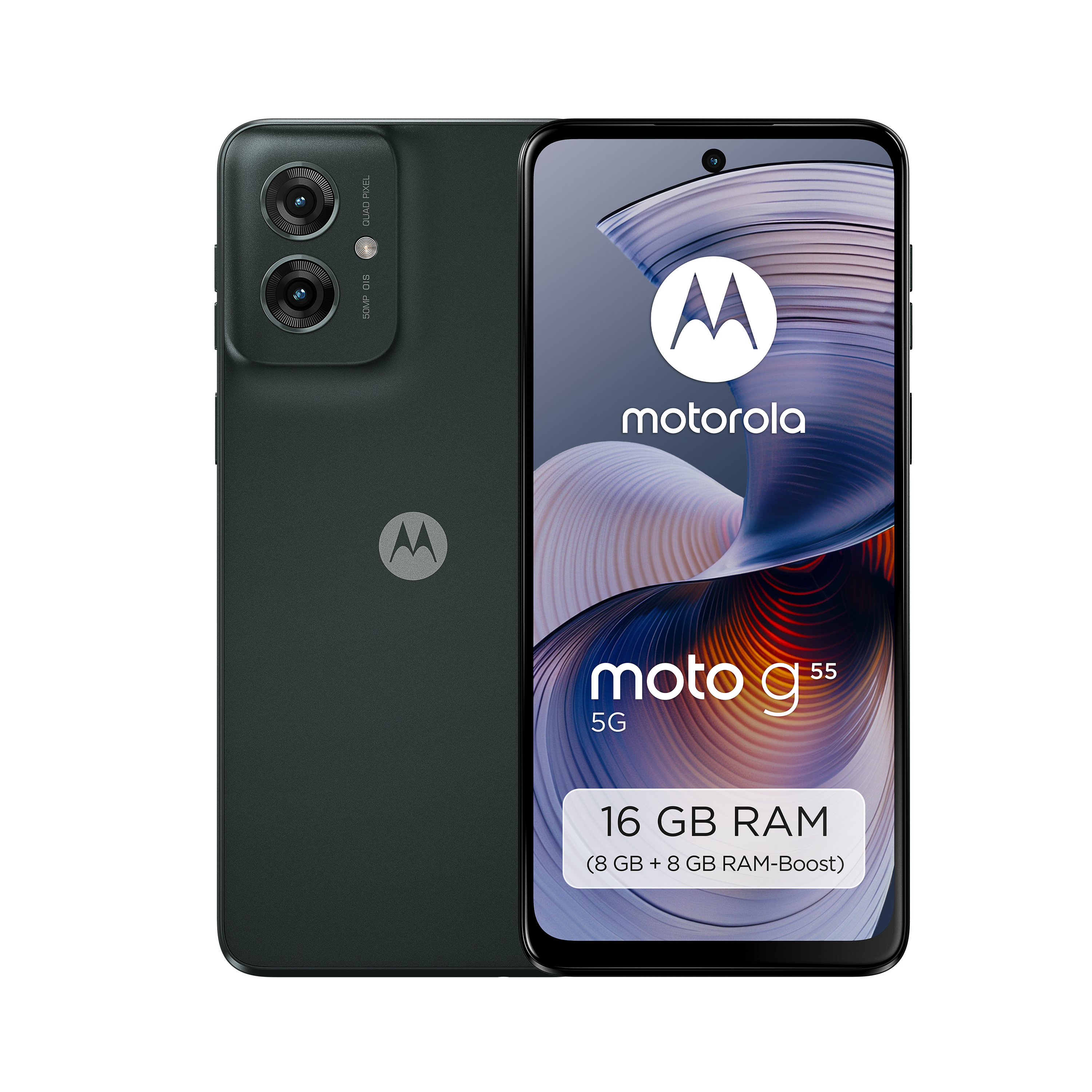 moto G55 5G 8GB + 256GB Forest Grey Smartphone