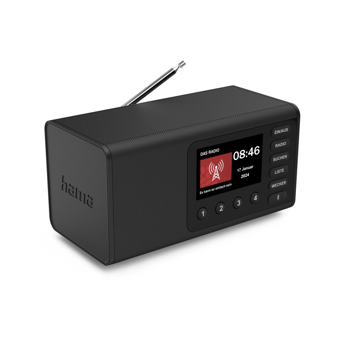 Digitalradio "DR1001", FM/DAB/DAB+/Bluetooth® RX, Radiowecker, Schwarz (00054260)