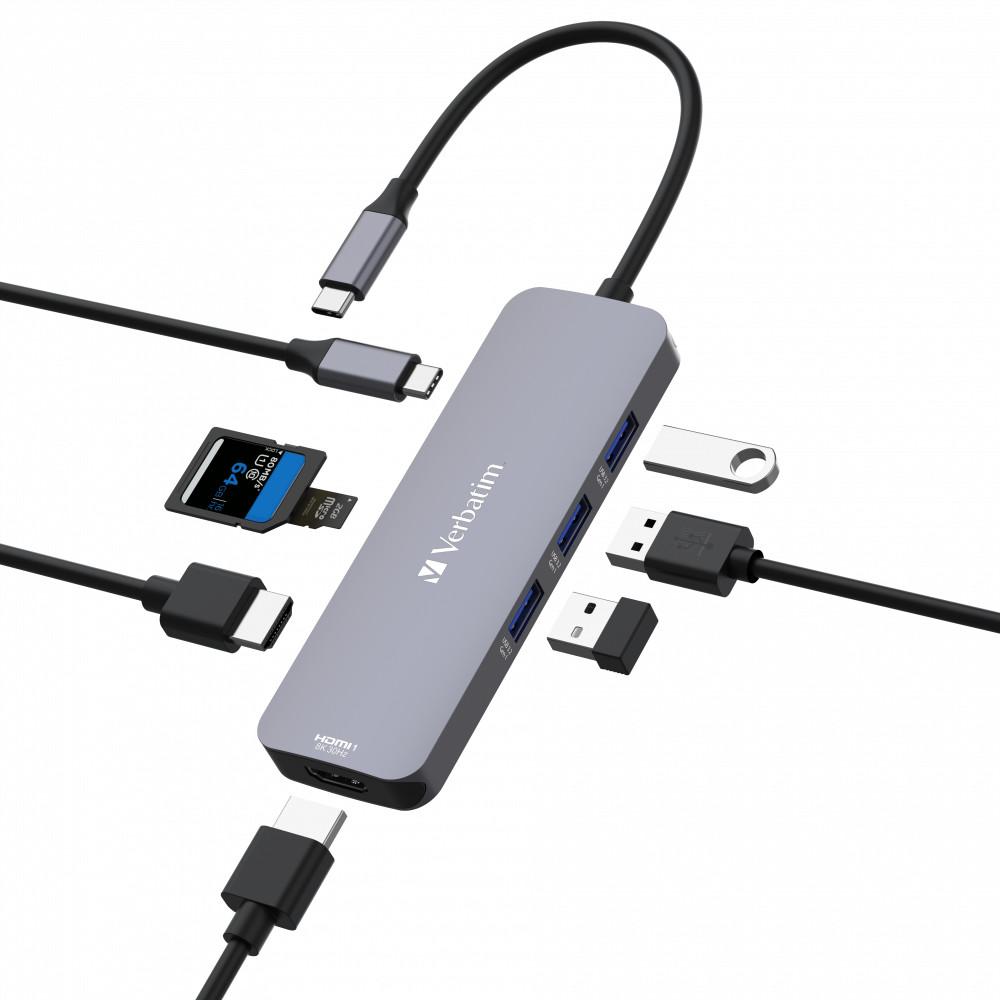 USB-C Pro Multiport Hub CMH-08: 8 Anschlüsse