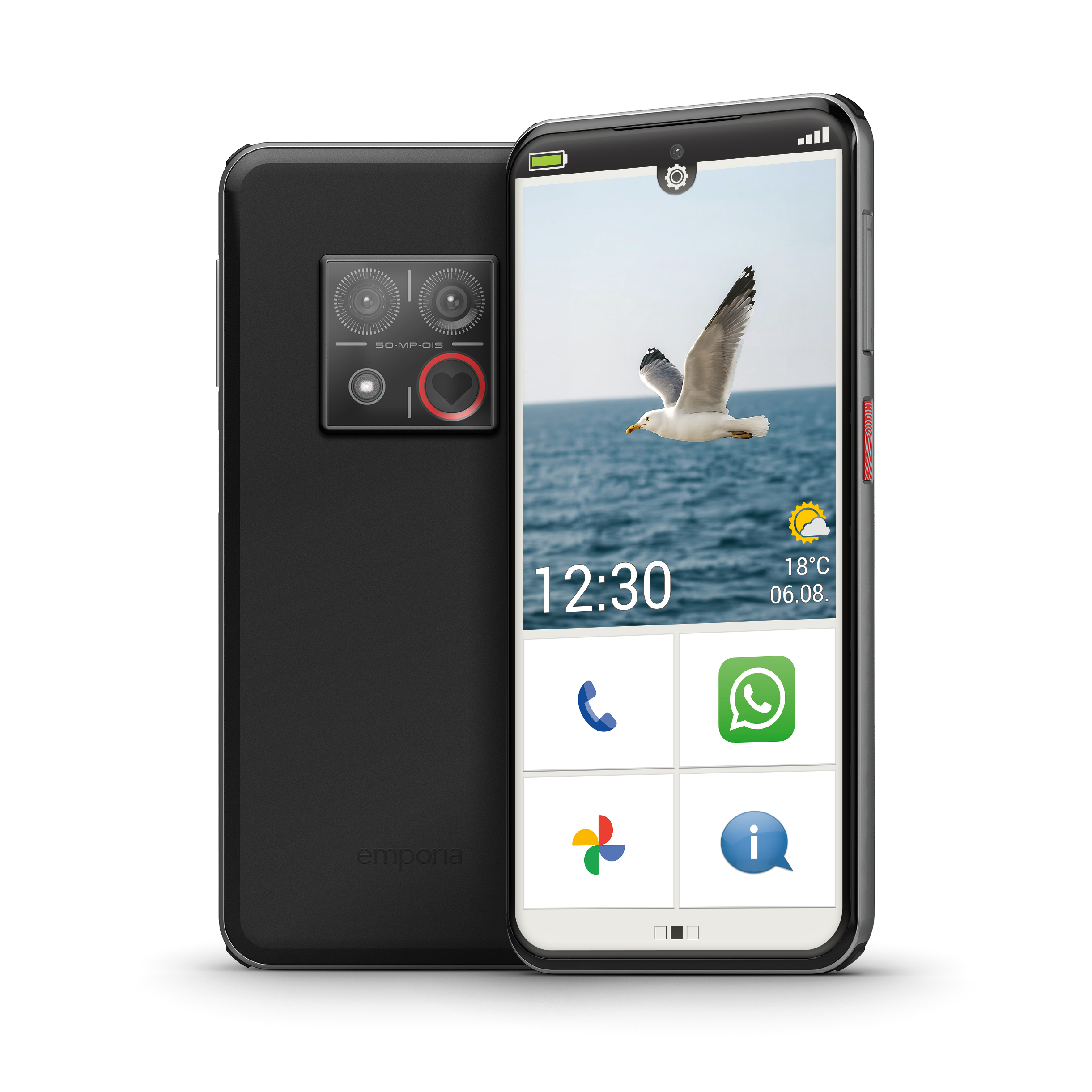 Smart.8 5G, 128 GB, Modell 2026, Schwarz Smartphone