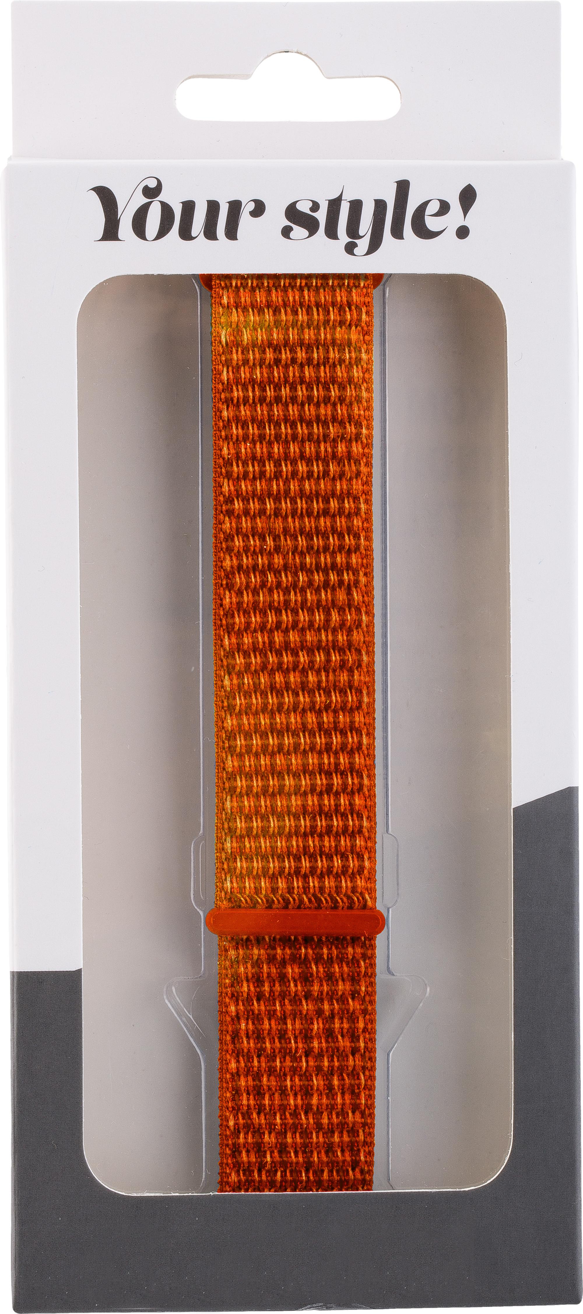 Watch Band für Apple Watch 41/40mm (Series 4 - 10)/ 38mm (Series 1 - 3) Nylon Orange