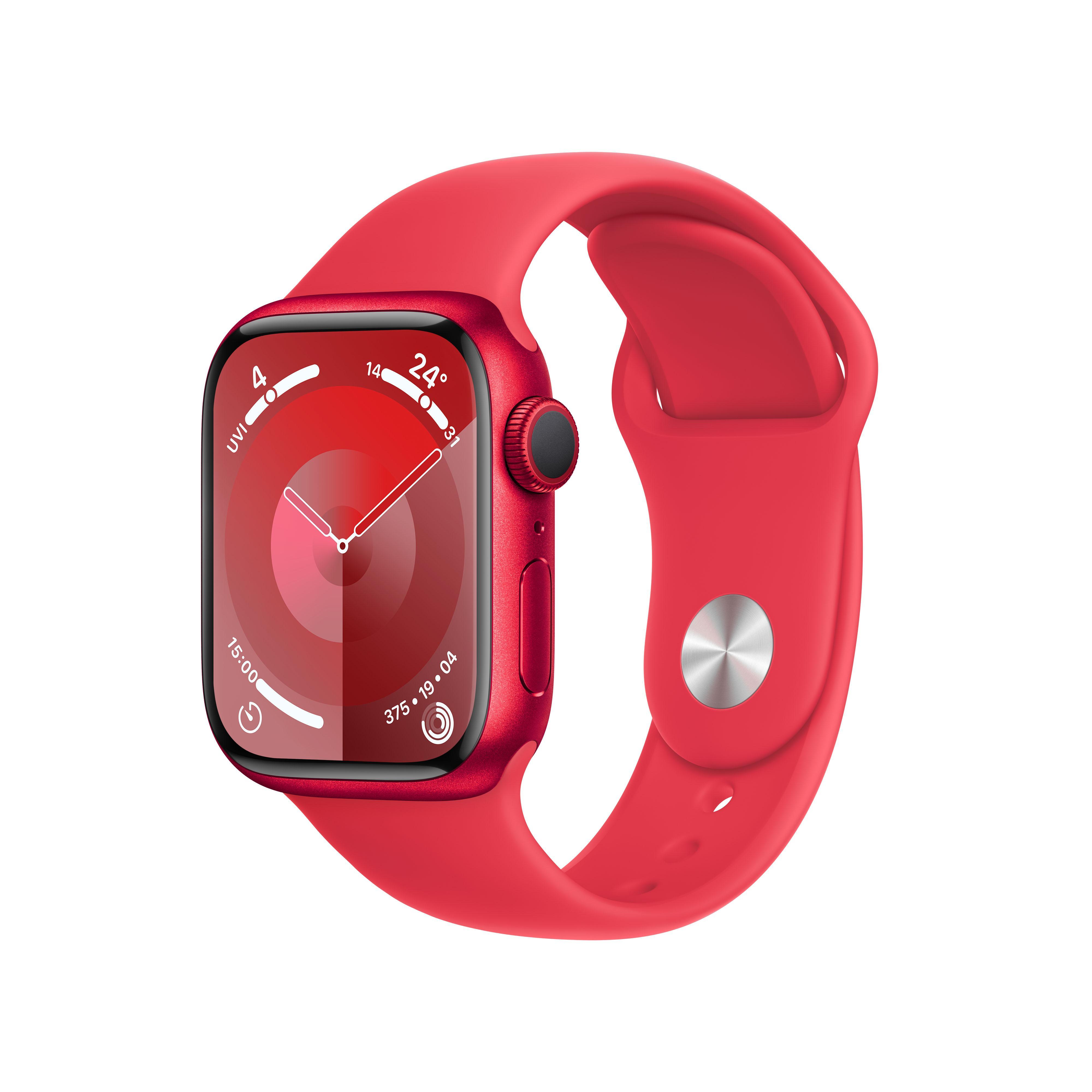 Watch Series 9 GPS 41mm (PRODUCT)RED Aluminiumgehäuse mit rotem Sportband - S/M