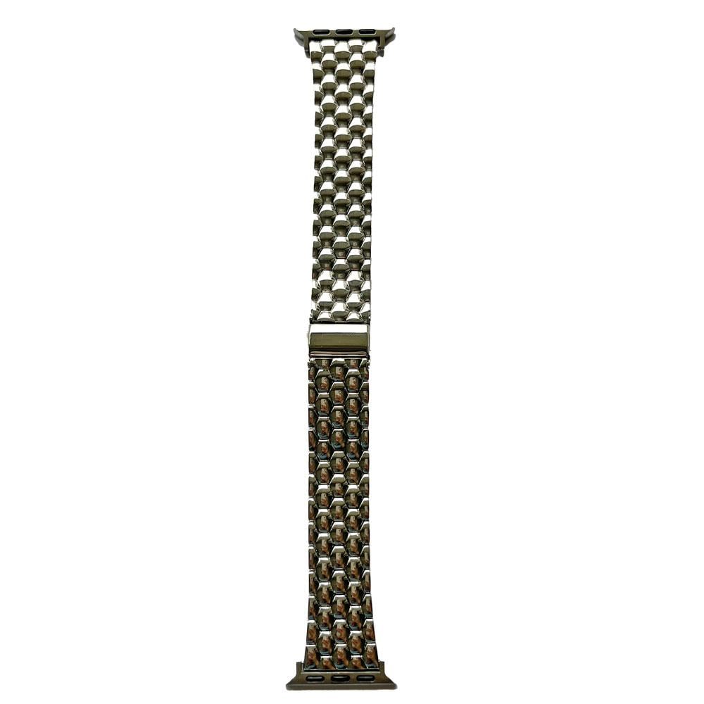 Armband für Apple Watch 41/40mm (Series 4 - 10)/ 38mm (Series 1 - 3) Style Silver