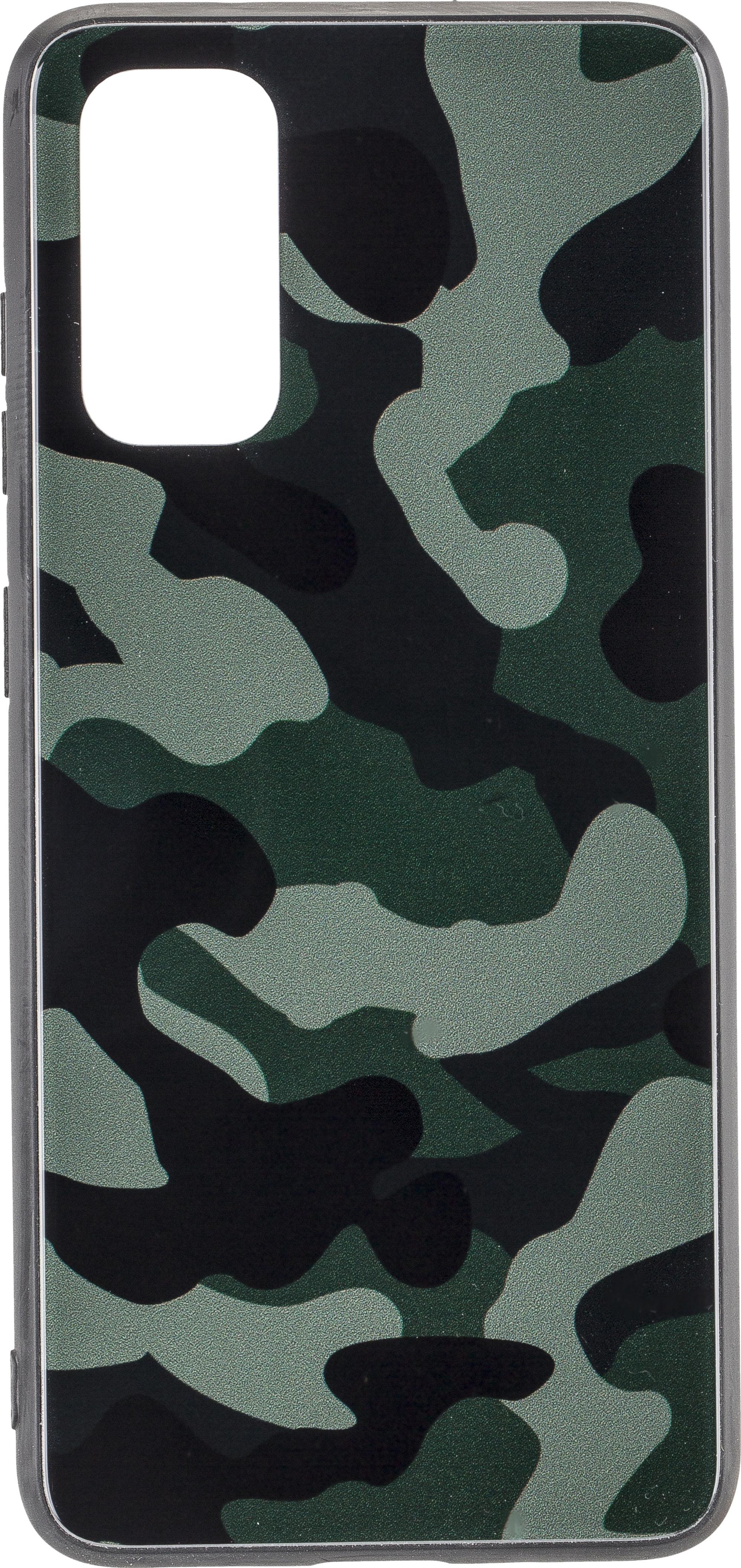 Glas Back Cover CAMOUFLAGE für Samsung Galaxy S20 Green Handyhülle