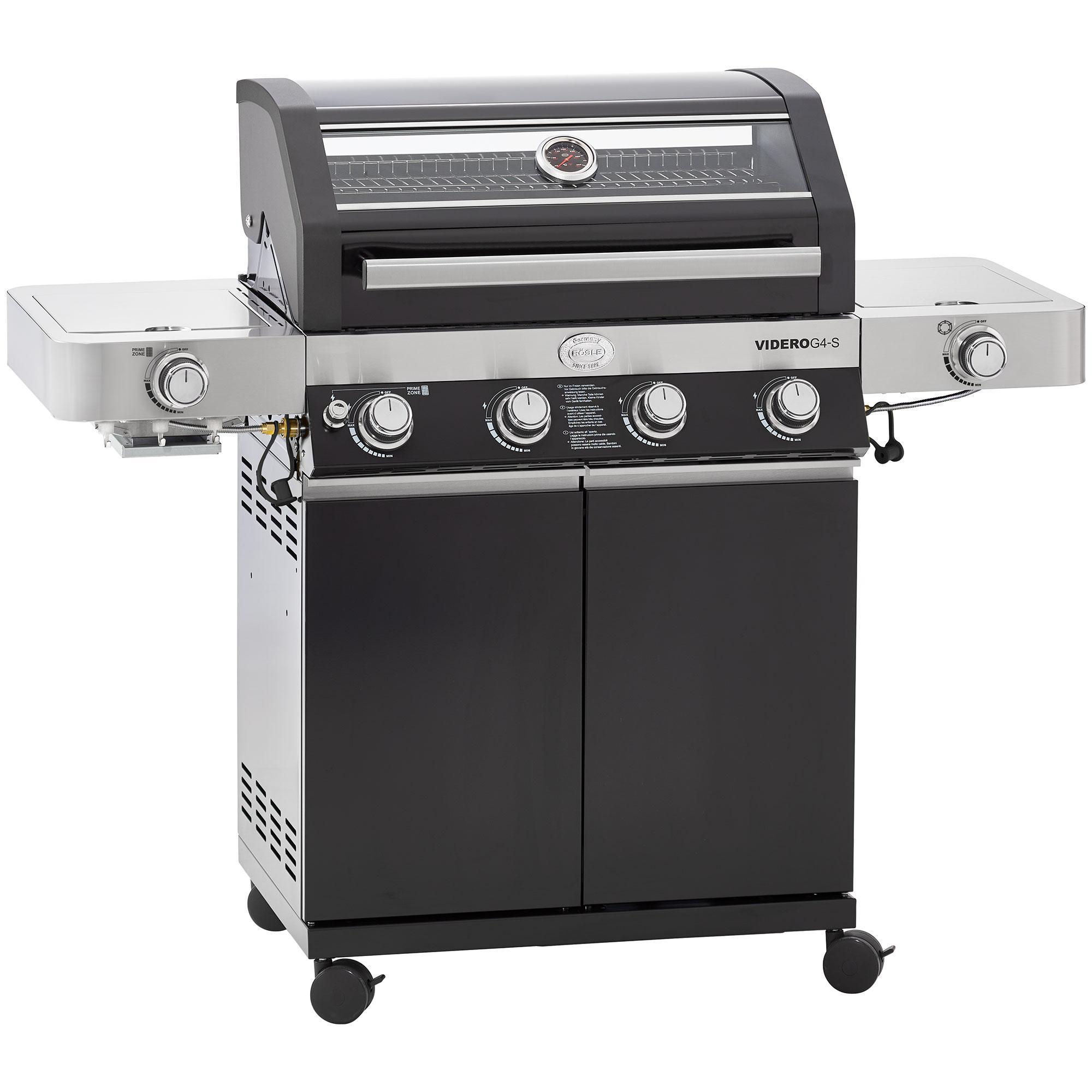 Videro G4-S Vario+ schwarz Gasgrill