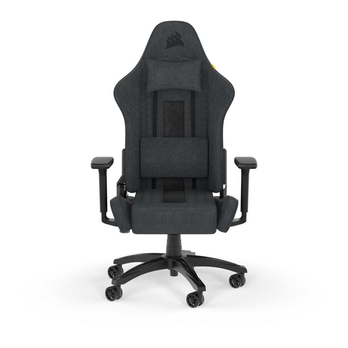 TC100 Relaxed Gaming-Stuhl, Stoff, Schwarz/Grau
