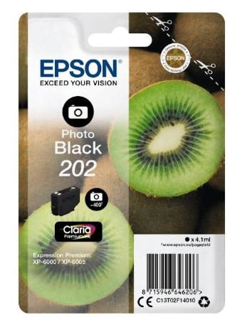 C13T02F14010 Kiwi Foto schwarz Druckerpatrone