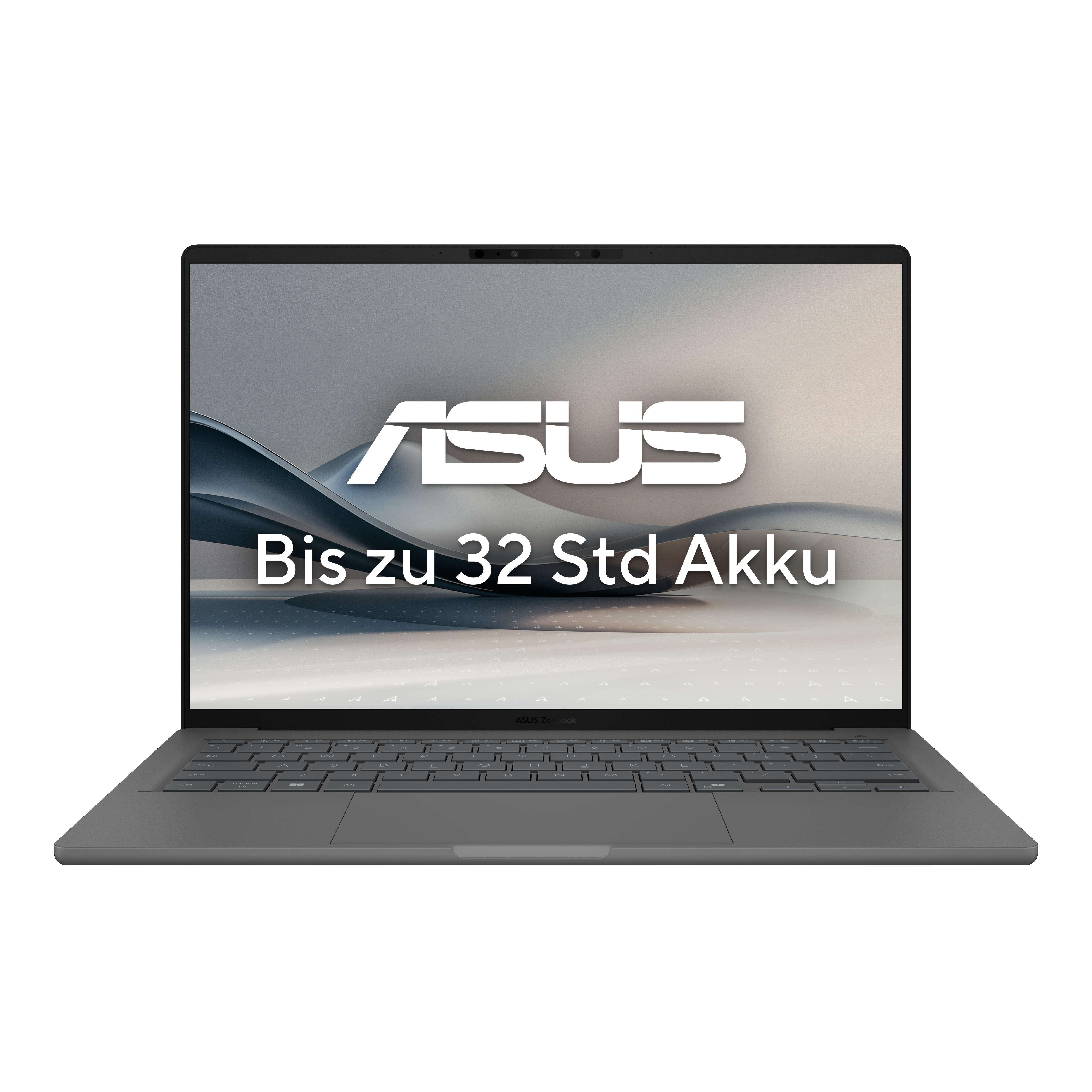 Notebook Zenbook A14 UX3407QA-QD290W, Copilot+PC, 14 Zoll, WUXGA, OLED, Snapdragon X, 16 GB, 512 GB M.2 SSD