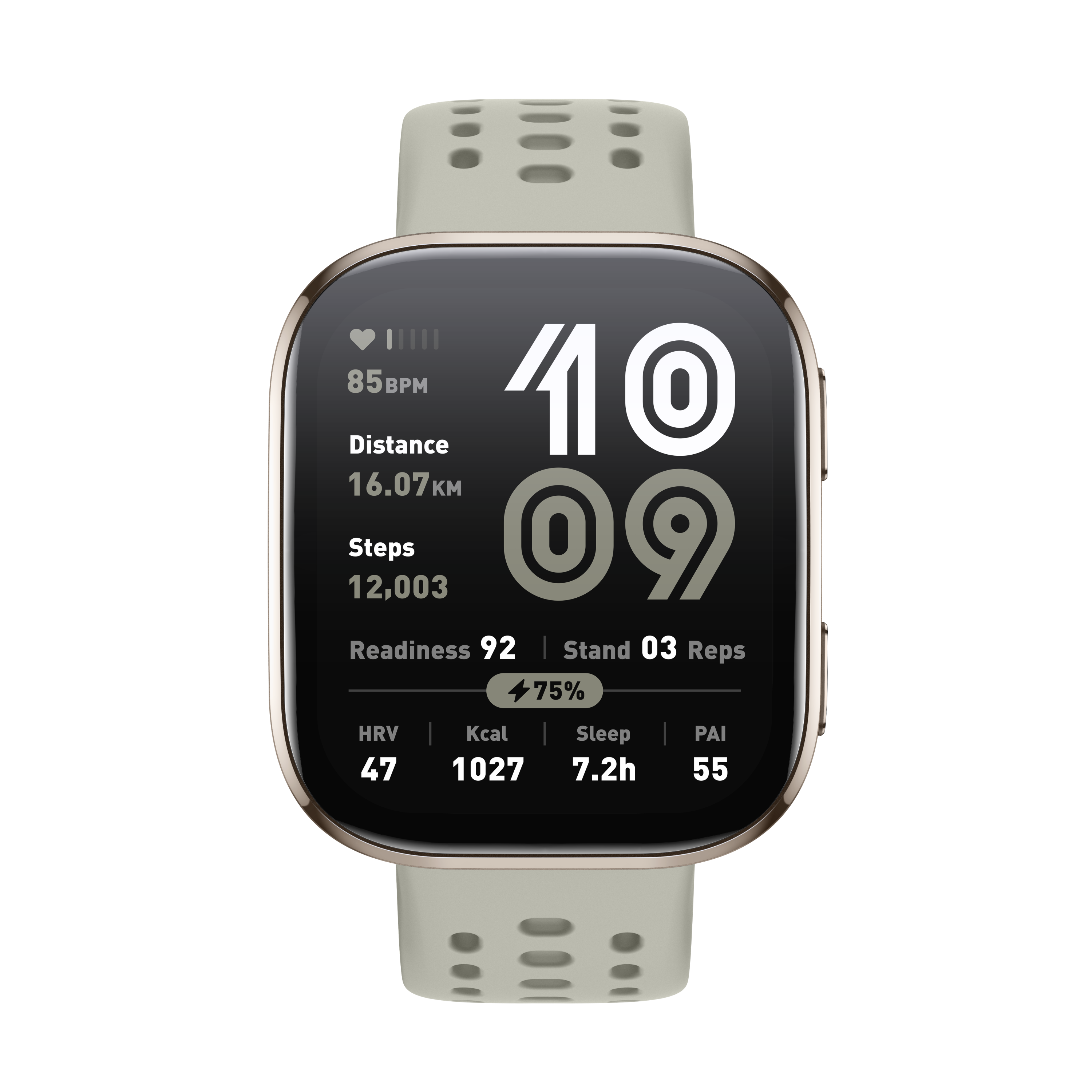 BIP 6, HYROX-Modus, Stone Smartwatch