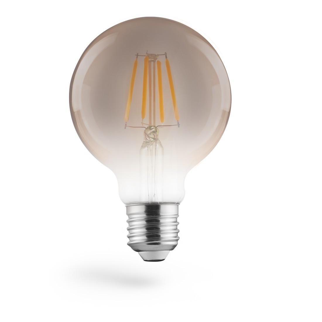 LED-Filamemt, E27, 450lm 6W, Vintage-Lampe Globe 80, Warmweiß (00112919)