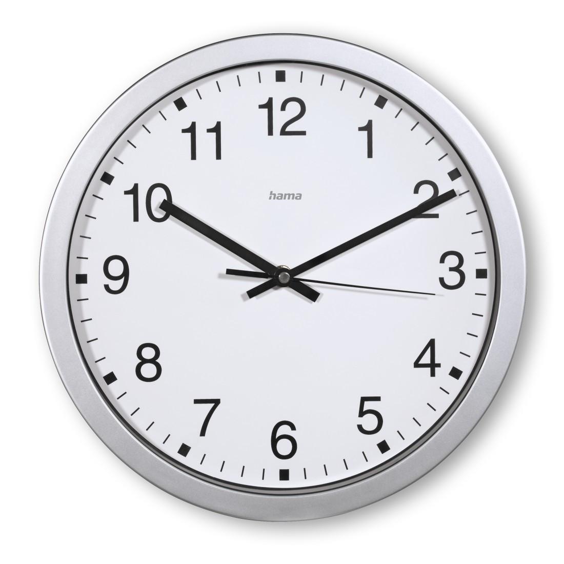 Wanduhr "Mallorca", Ø 30 cm, Silber (00185870)
