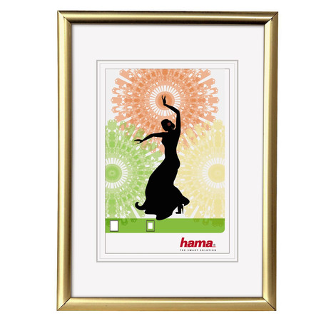Kunststoffrahmen "Madrid", gold, 10 x 15 cm