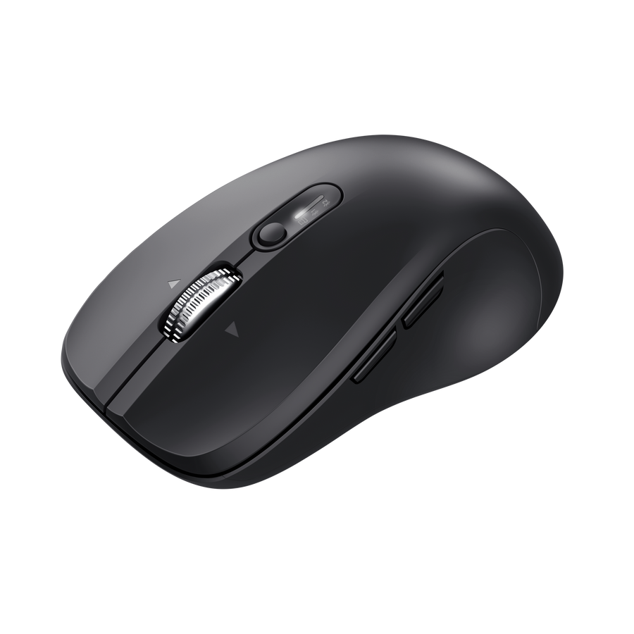 Ferro Kabellose Mehrgeräte-Maus mit Hyperwheel, Schwarz