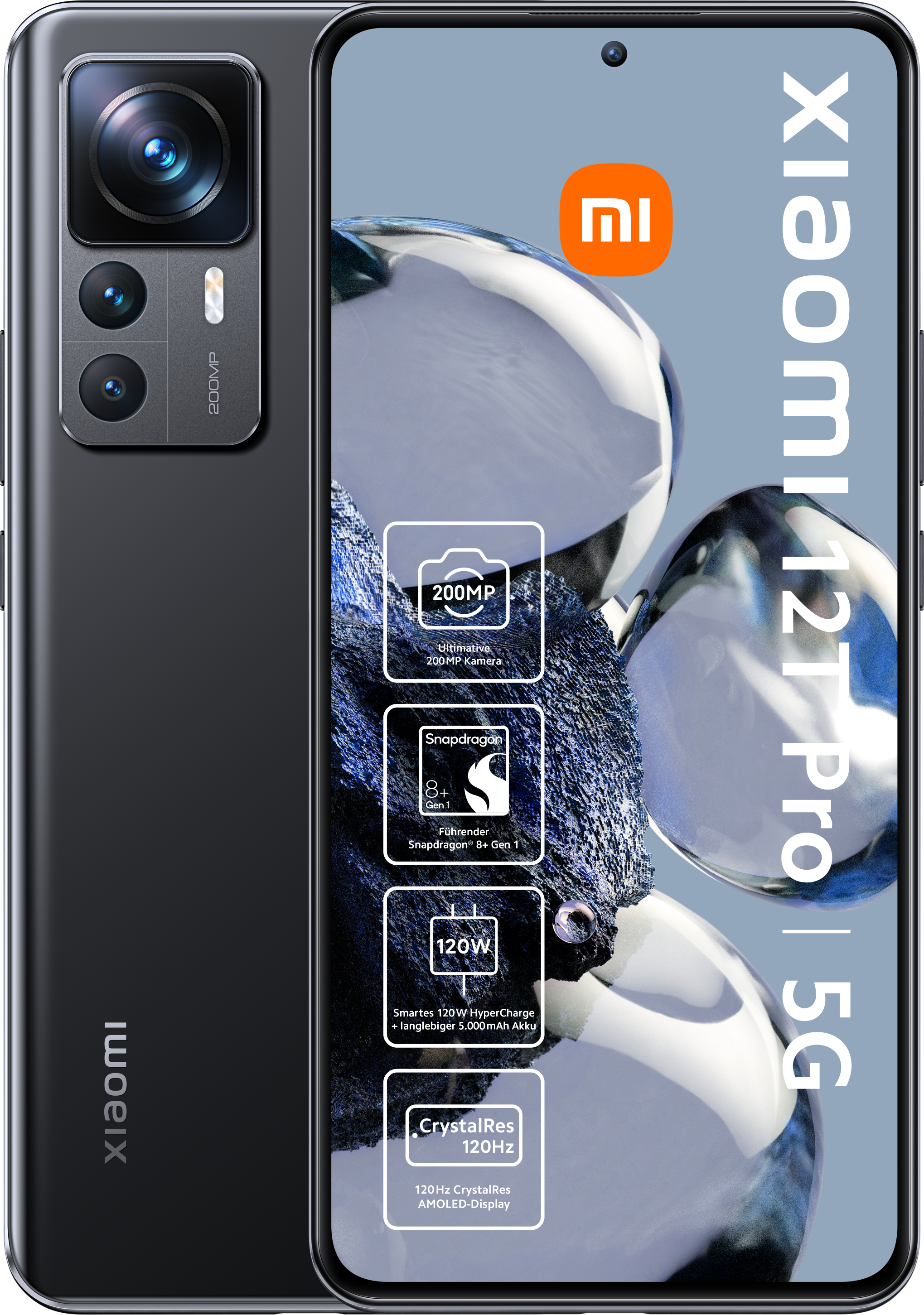 12T Pro 8GB+256GB 5G Black Smartphone