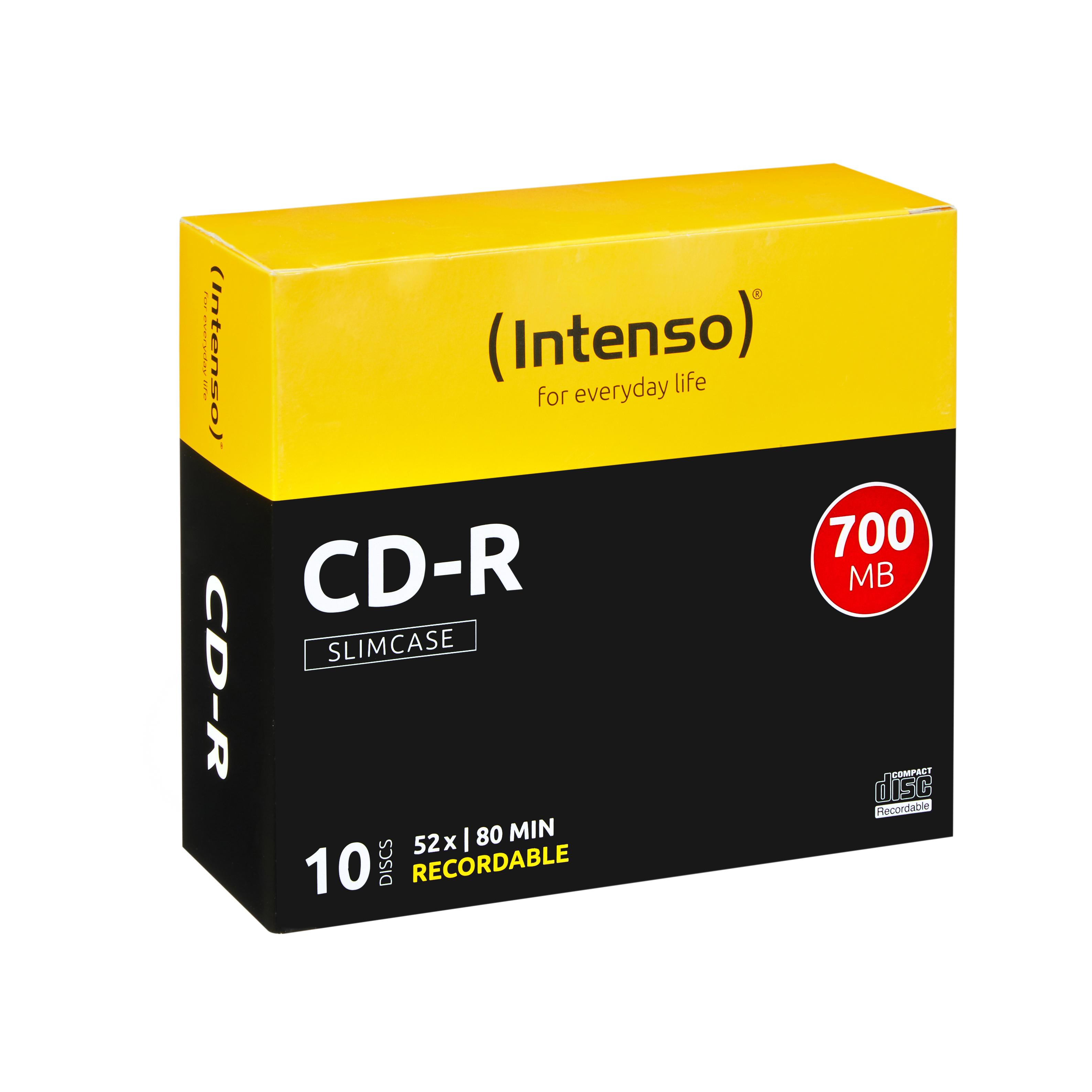 CD-R 80, 10er Pack Slimcase CD-Rohlinge